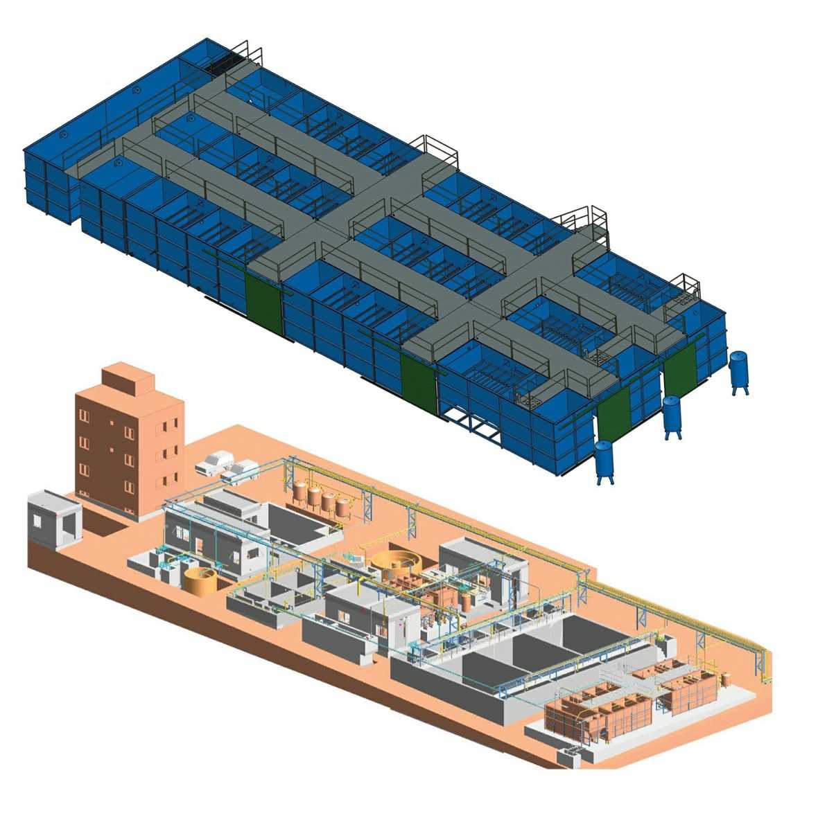 MBBR wastewater treatment package installed in a residential project in Erbil by Sahi Rasa